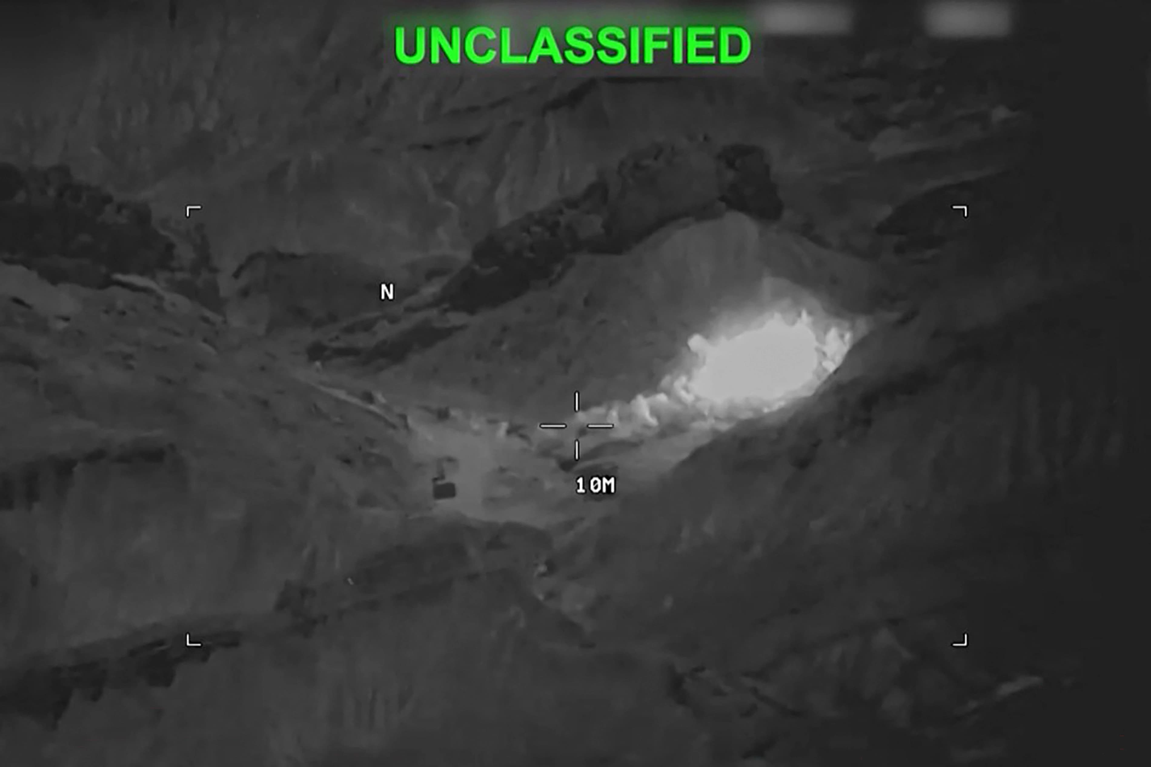 US strikes on Iranian military sites on July 17, 2026. File photo: Screengrab/ CENTCOM