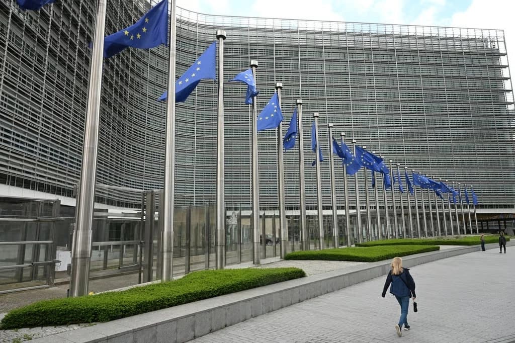 Berlaymont building in Brussels, headquarters of the European Commission. File Photo: AFP