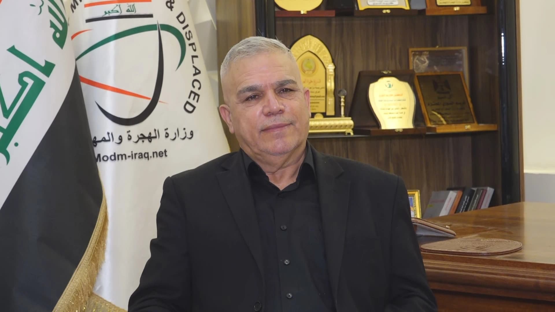 Karim al-Nouri, deputy to Iraqi migration minister. Photo: Rudaw/screengrab