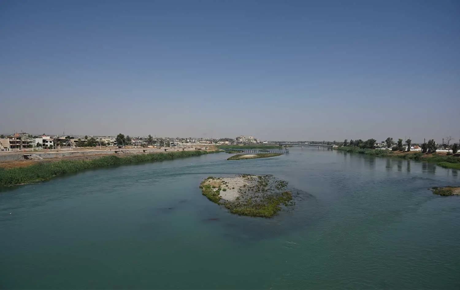An areal view of the Tigris River in Mosul. File photo: Bilind T. Abdullah/ Rudaw