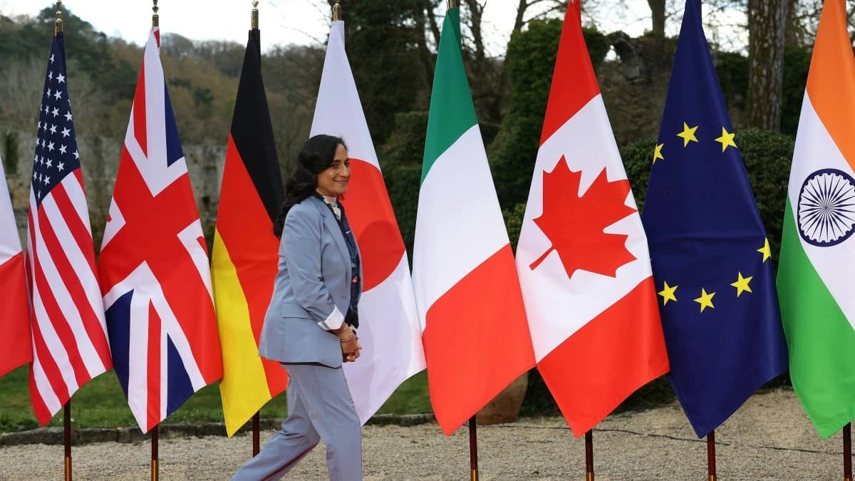 Canadian Foreign Ministry Anita Anand in the 2026 G7 meeting in March. Photo: File/AFP