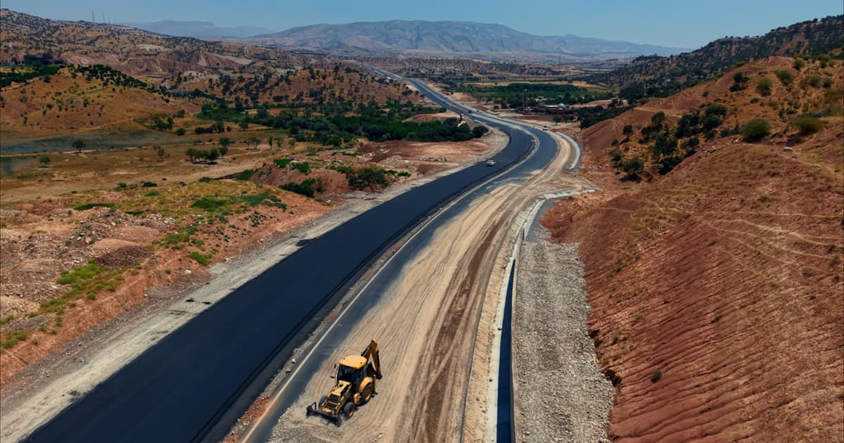 The unfinished Korre–Shaqlawa–Qandil road in Erbil province. Photo: KRG