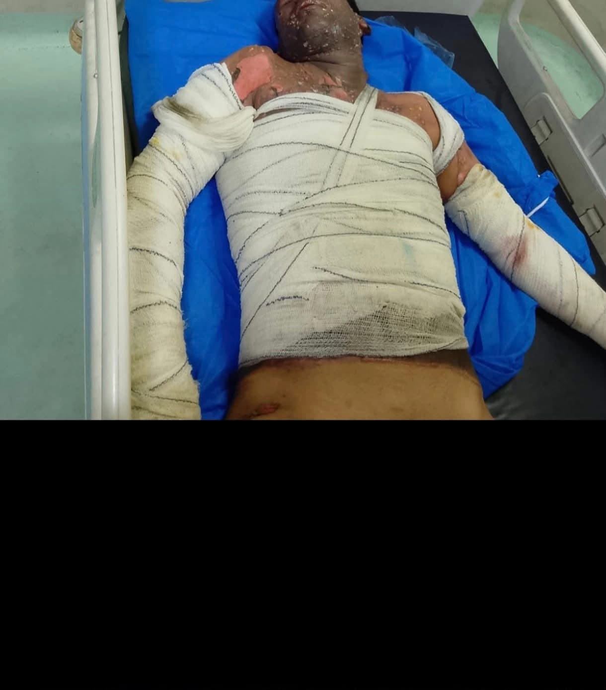 وێنەی گەنجەکە لە نەخۆشخانە