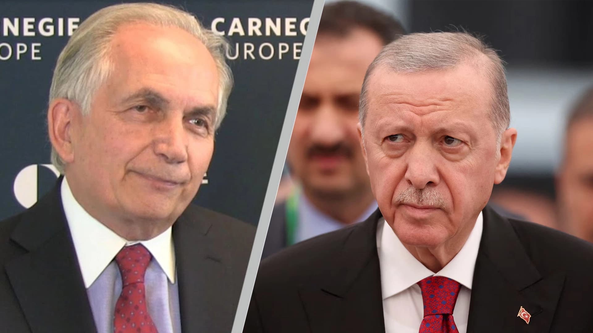 Marc Pierini û Recep Tayyîp Erdogan / Wêne: Rûdaw Grafîk