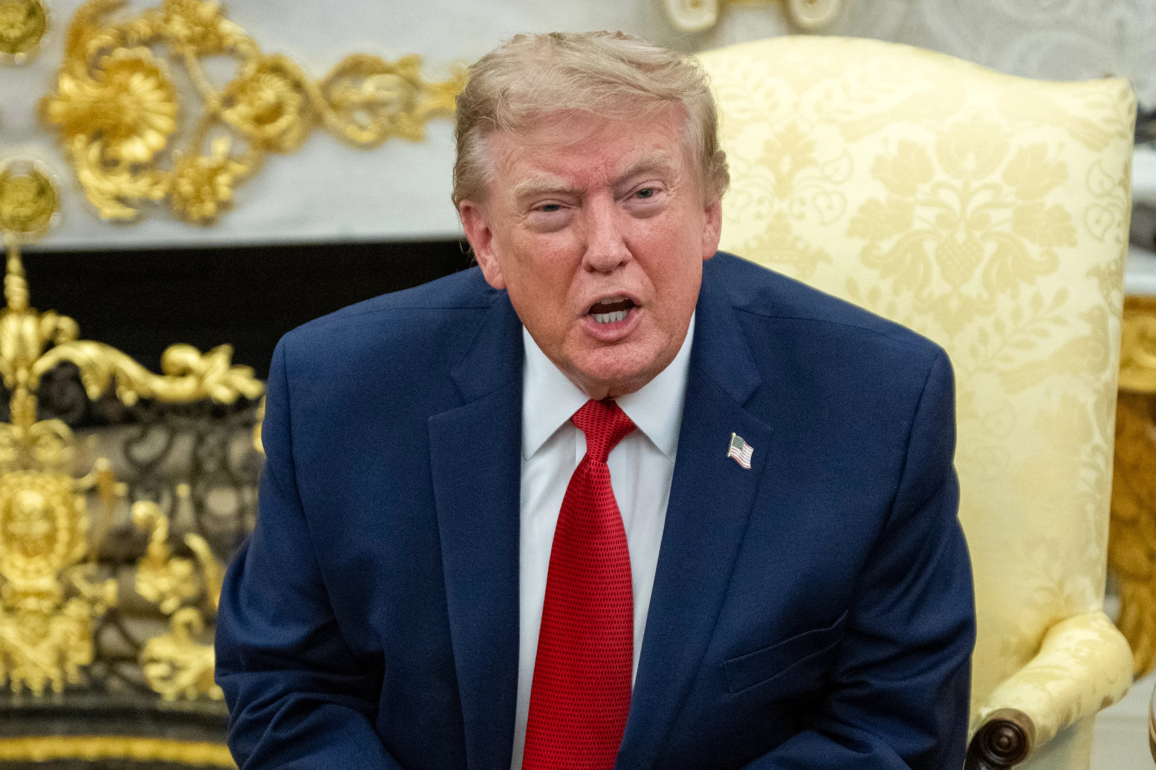 US President Donald Trump speaks in the Oval Office of the White House in Washington, DC, on August 17, 2026. Photo: AFP