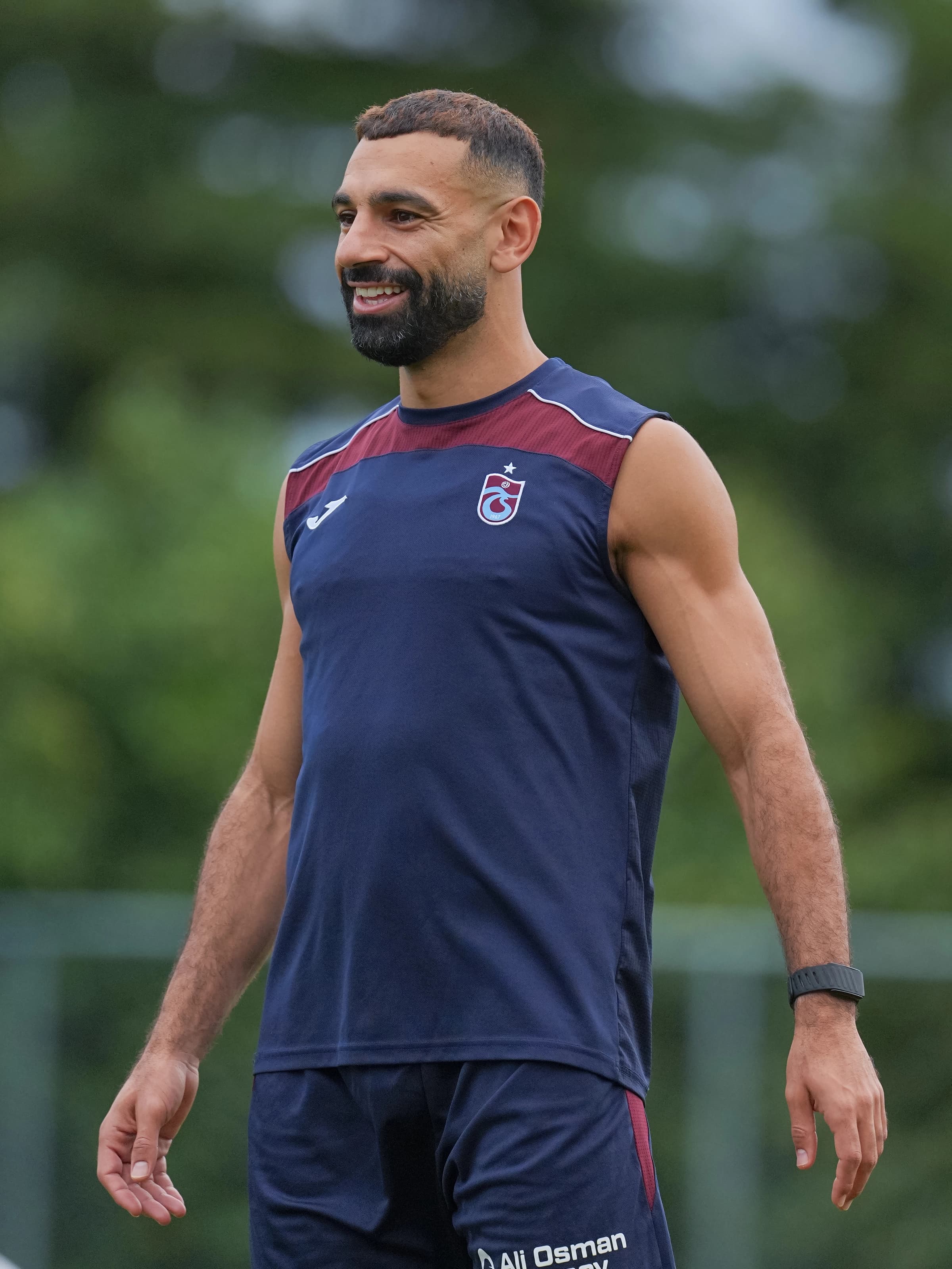 Muhammed Salah Trabzonspor antrenmanında. / AA