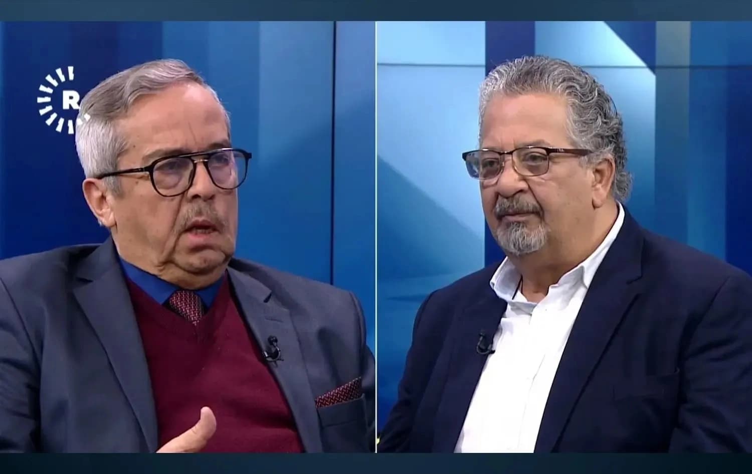 معد فياض مع اللواء الركن المتقاعد الأكاديمي عماد علو الربيعي