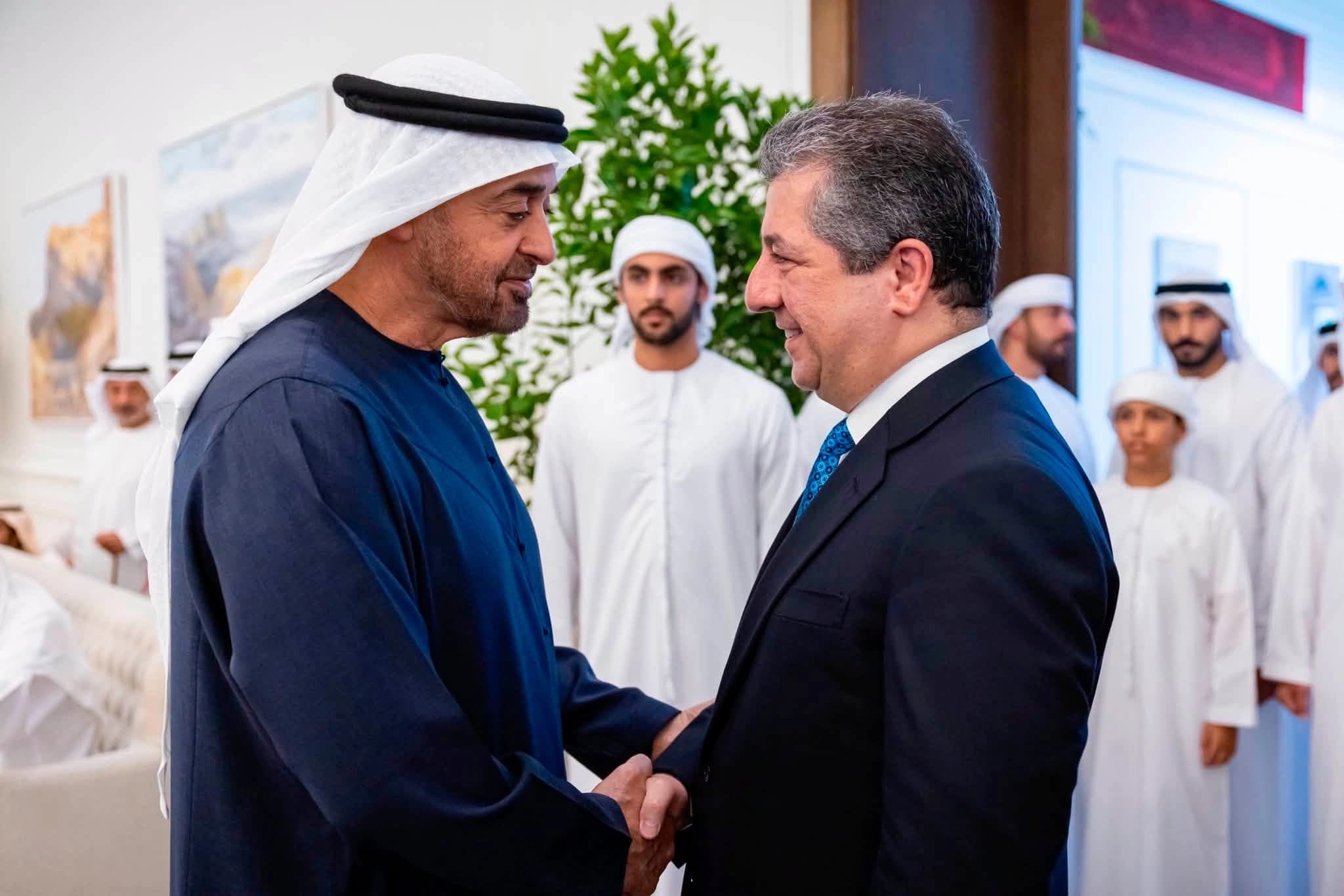 Foto: Kürdistan Bölgesi Başbakanı Mesrur Barzani, Birleşik Arap Emirlikleri (BAE) Devlet Başkanı Şeyh Muhammed bin Zayid Al Nahyan ile Abu Dabi'de bir araya geldi (Başbakanlık)