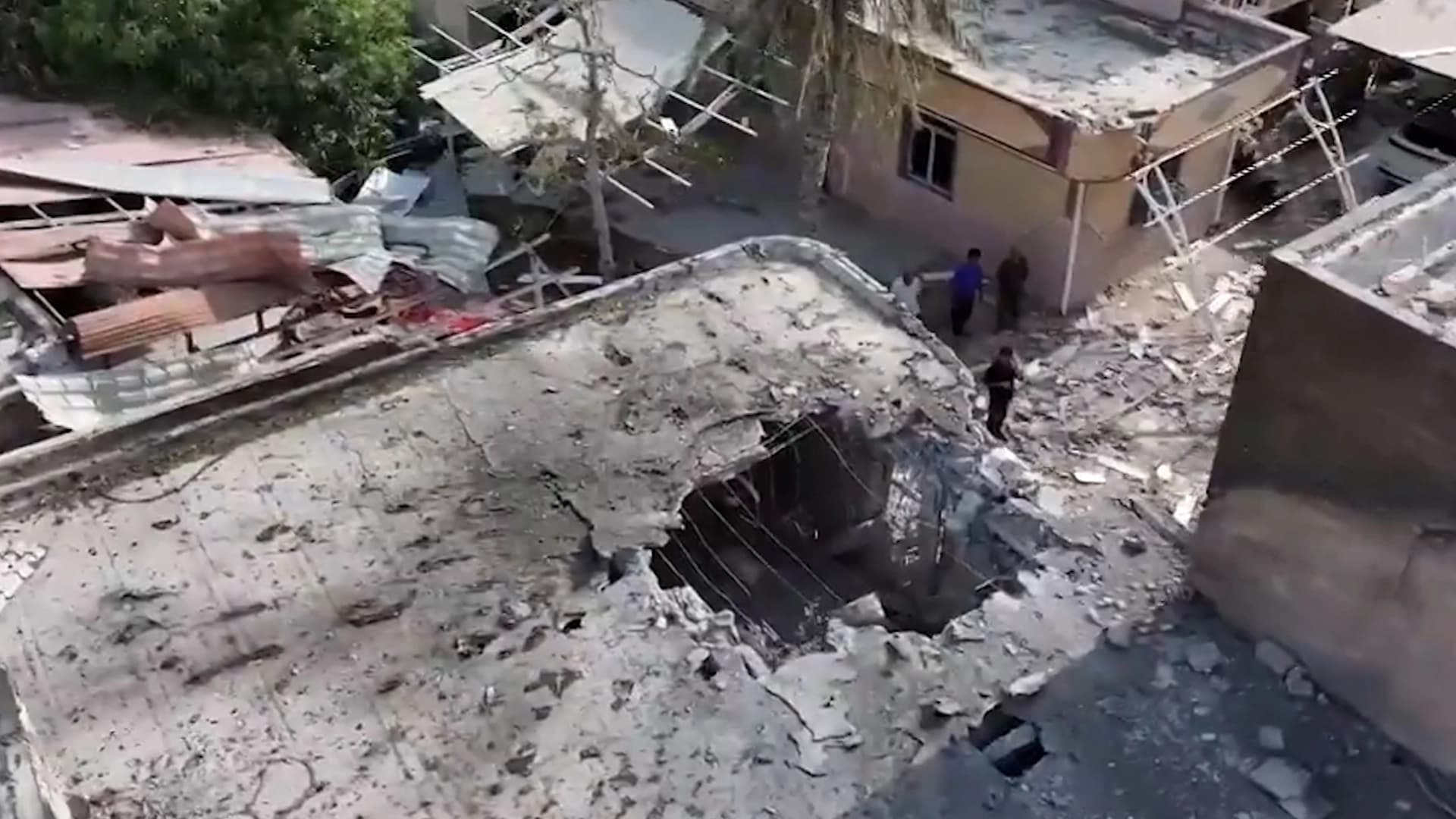 Site of the attack southeast of Iran. Photo: Tasnim News Agency