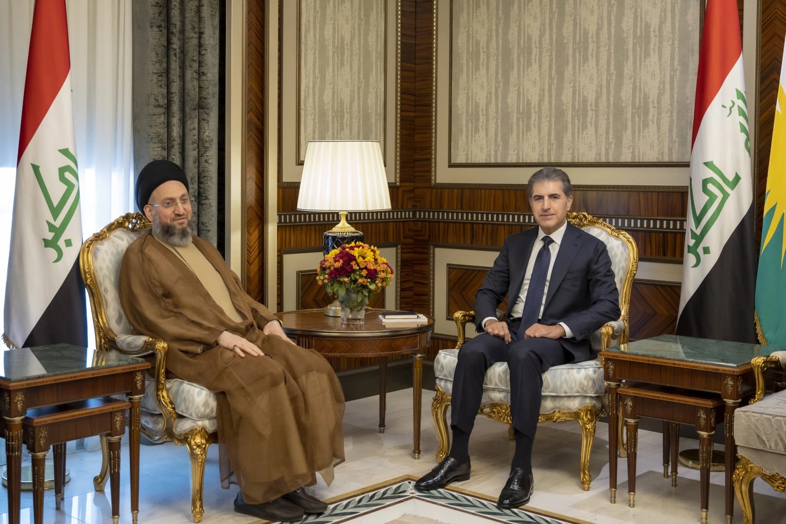 Emar Hekîm û Nêçîrvan Barzanî / Wêne: Serokatiya Herêma Kurdistanê