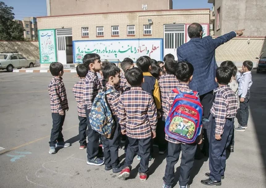 İran'ın başkenti Tahran'da bir ilkokul. / Fotoğraf: Mehr Haber Ajansı
