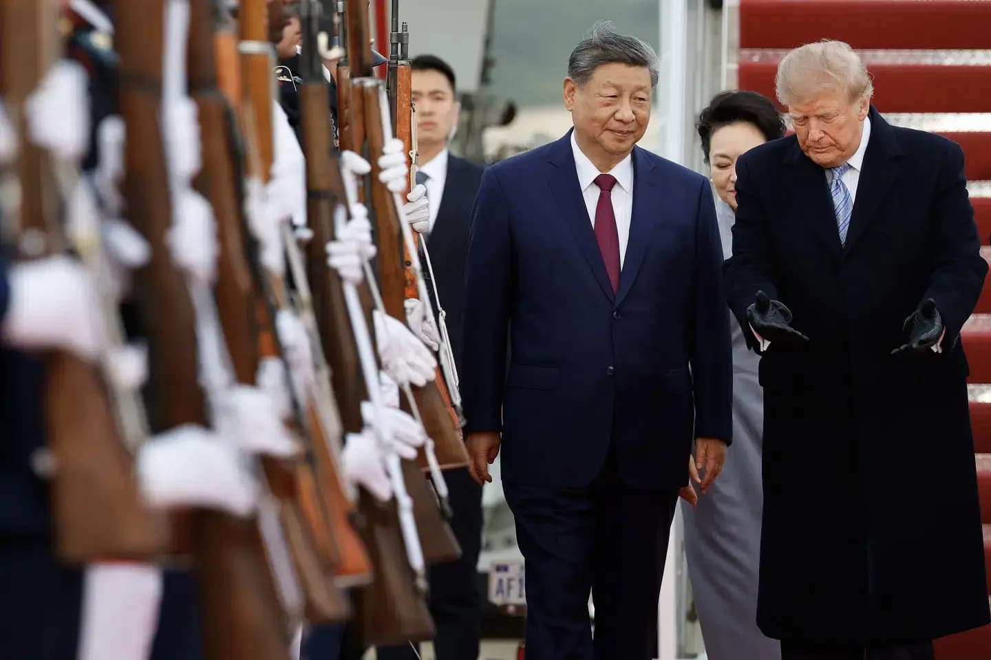 Trump û Xi Jinping civiyan / Wêne: AFP