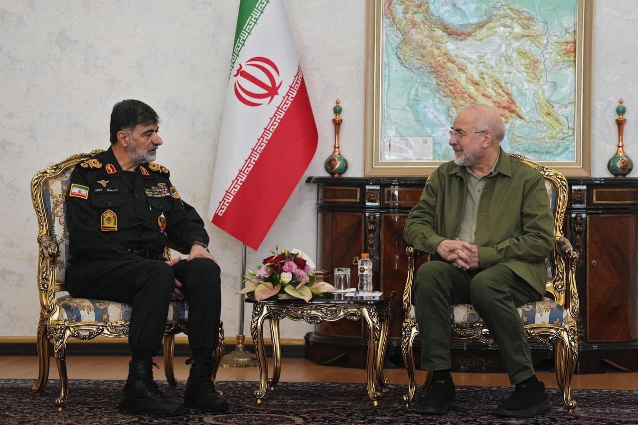 Ahmad Reza Radan (left) and Mohammad Baqher Ghalibaf (right). Photo: Fars News