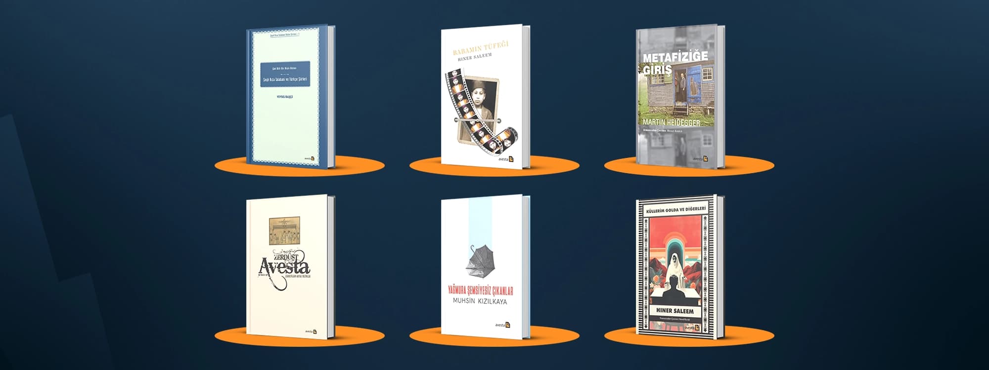A collection of books sold on Avesta's website. Graphic: Rudaw