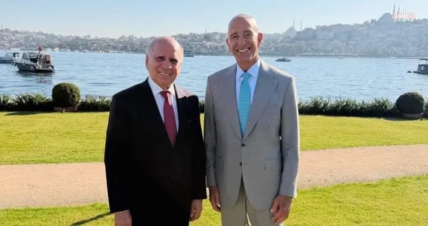 Fuad Husên û Tom Barrack / Wêne: X