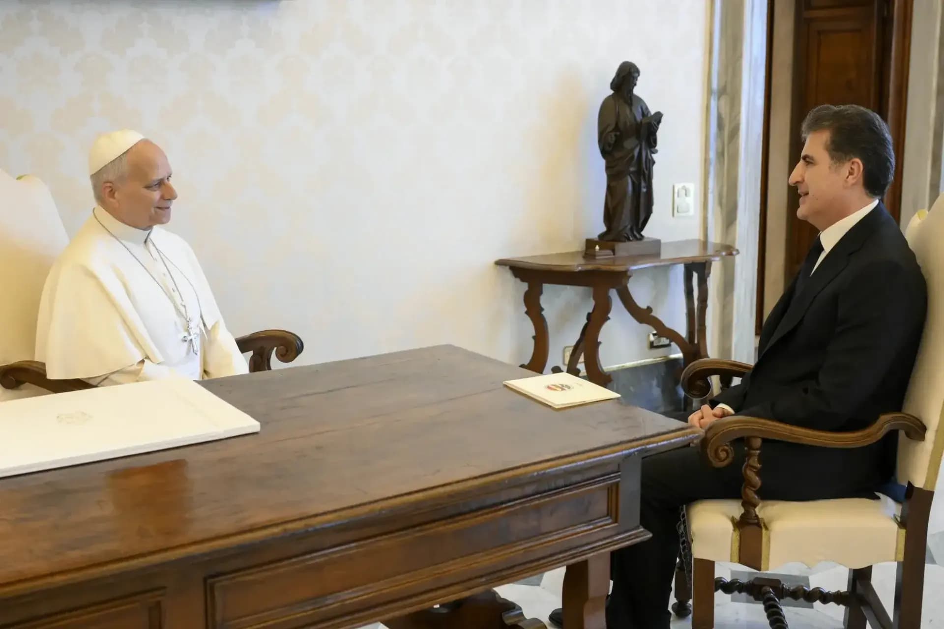 Hevdîtina Papa Leoyê 14an û Nêçîrvan Barzanî / Wêne: Arşîv