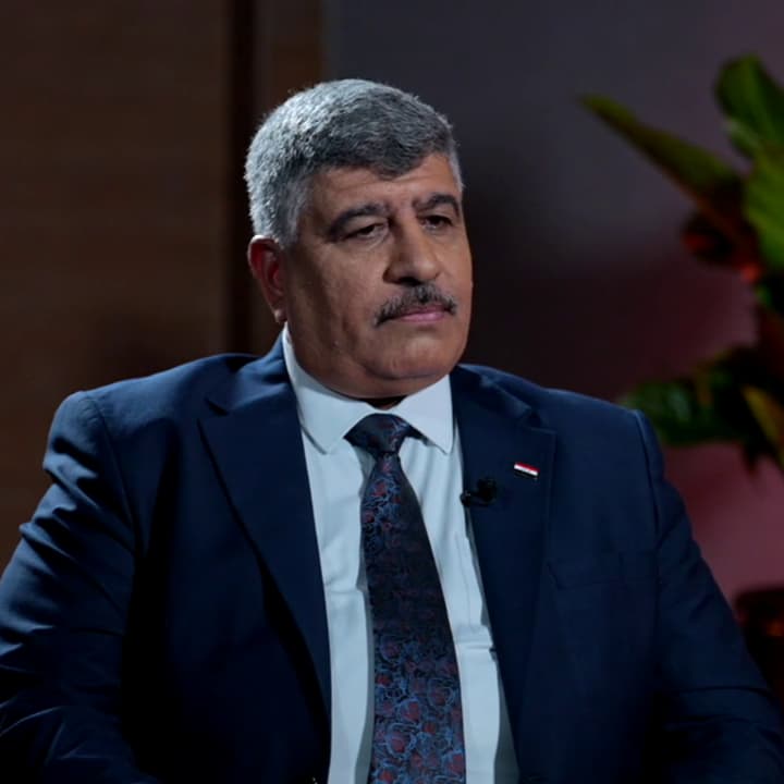 Spokesperson for the commander-in-chief of the Iraqi armed forces, Sabah al-Numan, in an interview with Rudaw aired on October 16, 2026. Photo: Screengrab/Rudaw