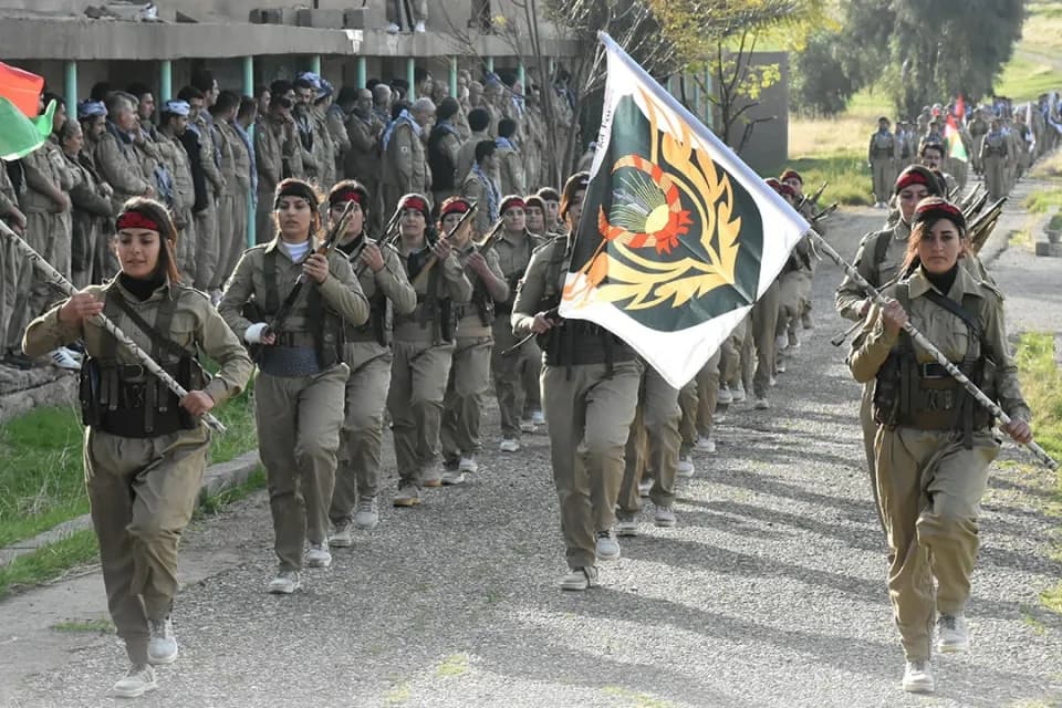 KDPI Peshmerga during the Peshmerga Forces Day on December 16, 2025. Photo: KDPI
