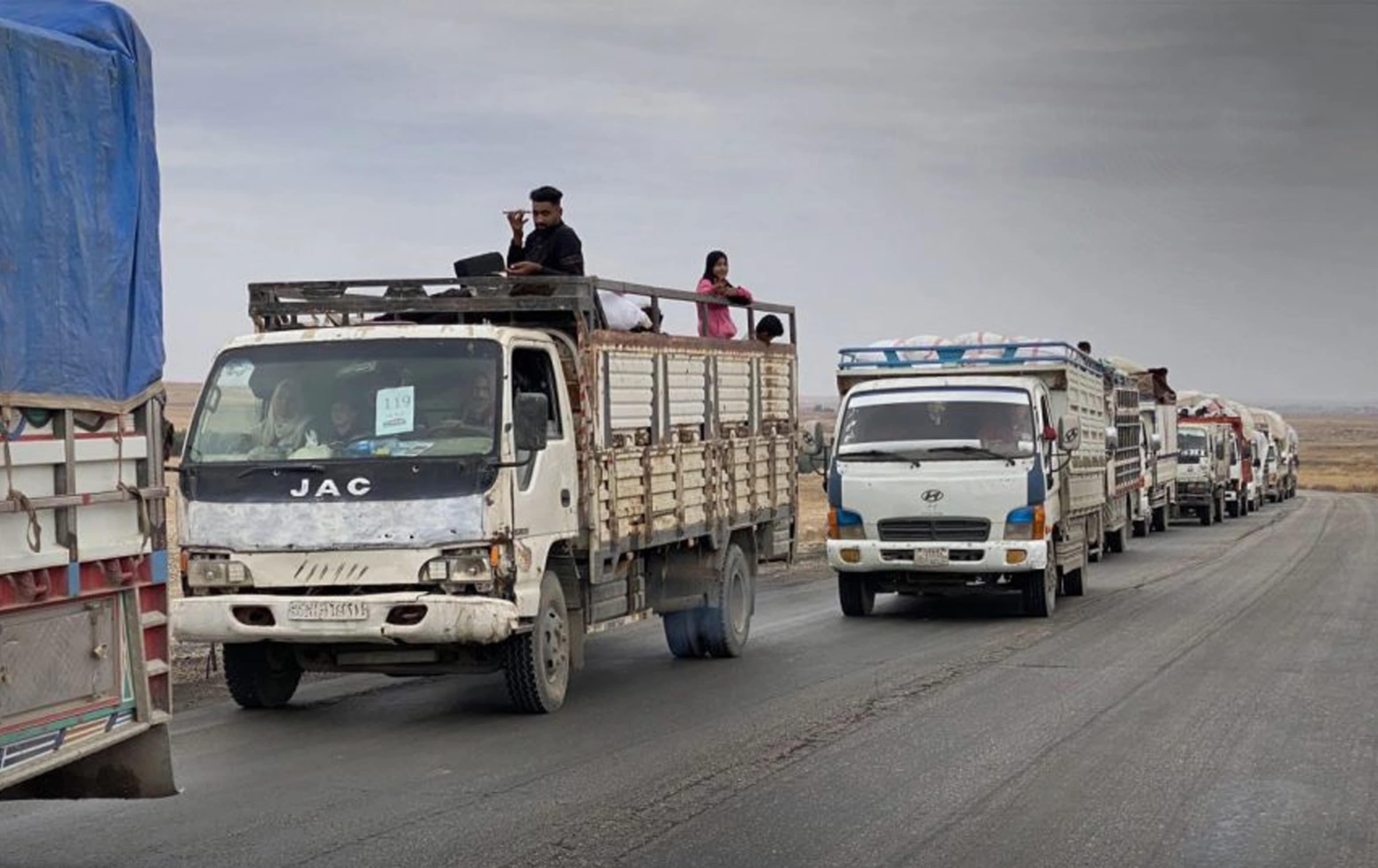 Displaced families return to Syria’s Ras al-Ain. Photo: SANA