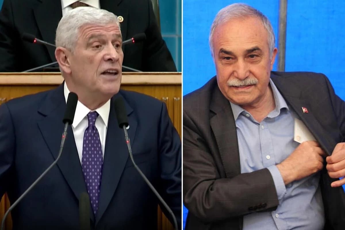 Musavat Dervîşoglu û Ahmet Eşref Fakibaba / Wêne: Haberler.com, Arşîv