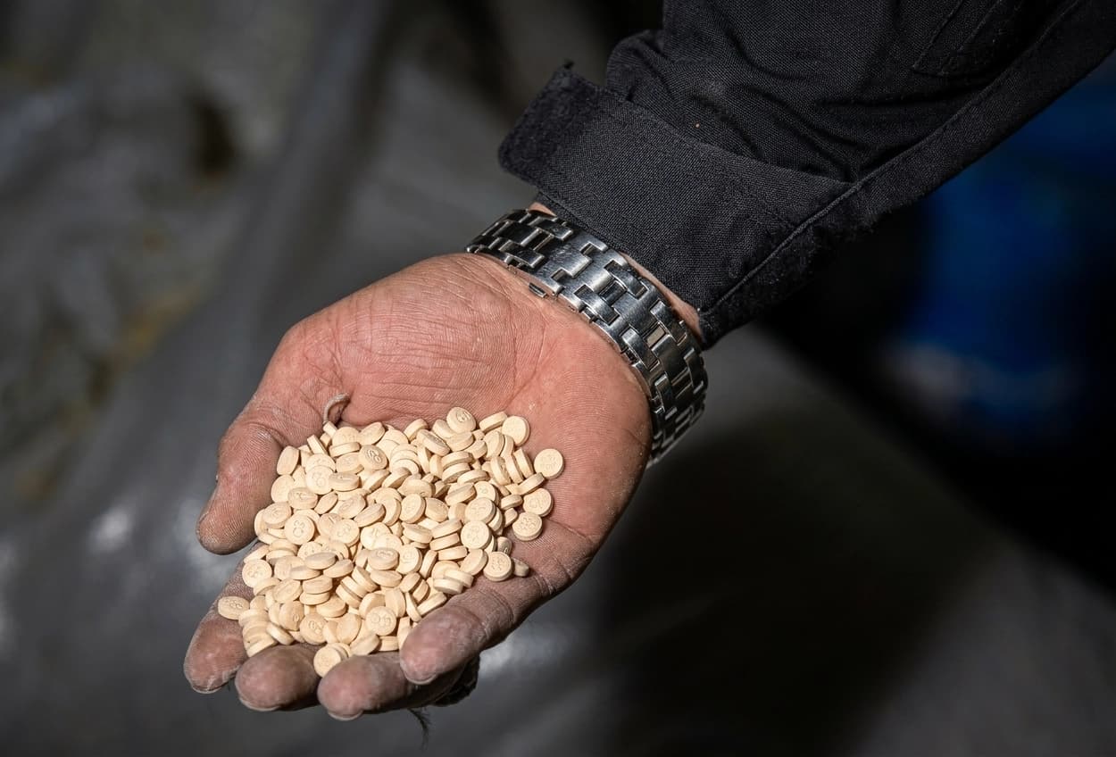 Captagon pills. File photo: AFP
