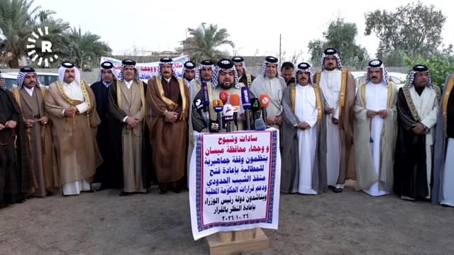 شيوخ ميسان يناشدون الزيدي بإعادة فتح منفذ الشيب مع إيران