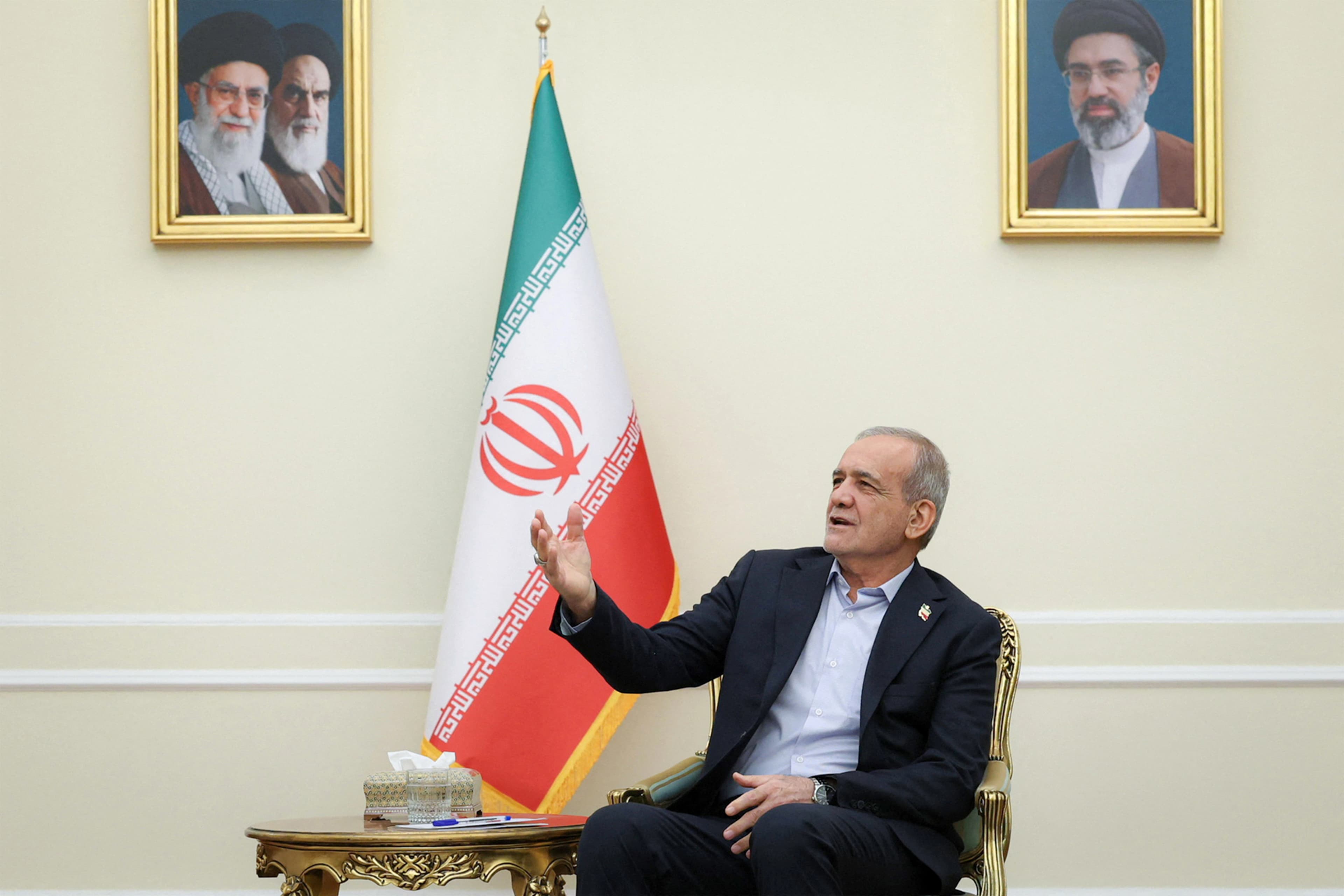 مەسعود پزیشکیان، سەرۆککۆماری ئێران. وێنە: AFP