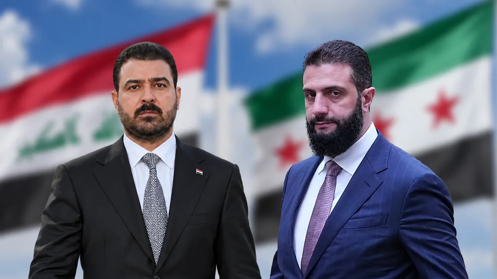 وێنە: ئەحمەد شەرع و عەلی زەیدی