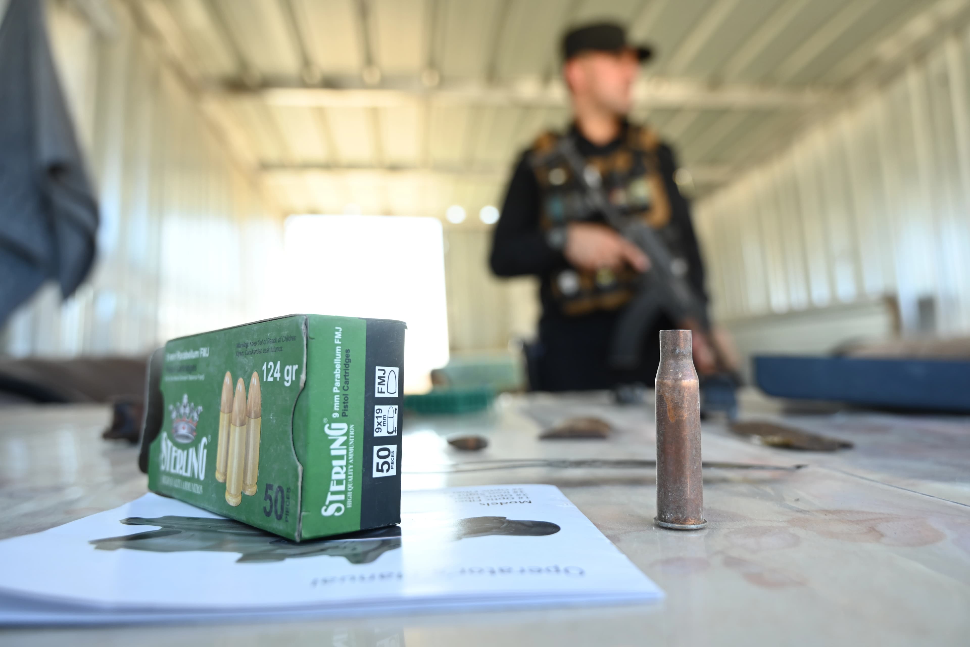 Seized ammo during the closure of the illegal weapons market in Erbil on June 30, 2022. Photo: Rudaw