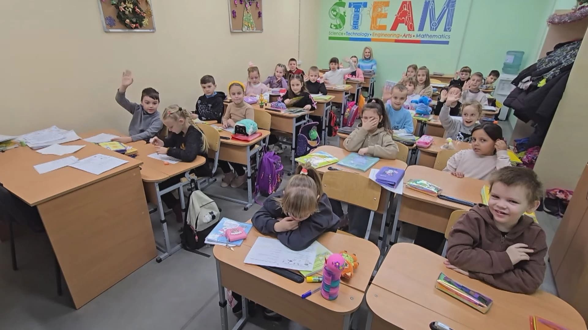 Thousands of Ukrainian students forced to study underground amid war