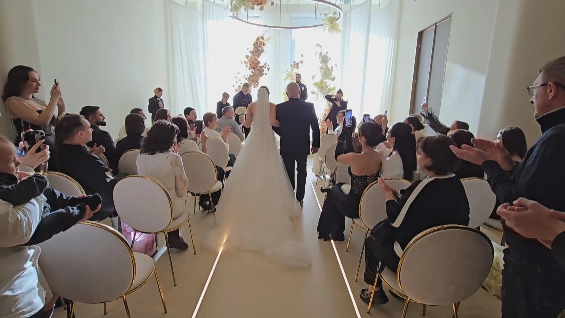 Ukrainian couples marry amid war as country faces deepening demographic crisis